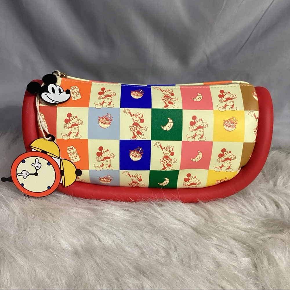 SPECTRUM x Disney Mickey Mouse Breakfast Buddies Makeup Cosmetic Bag Limt Ed - Picture 11 of 11